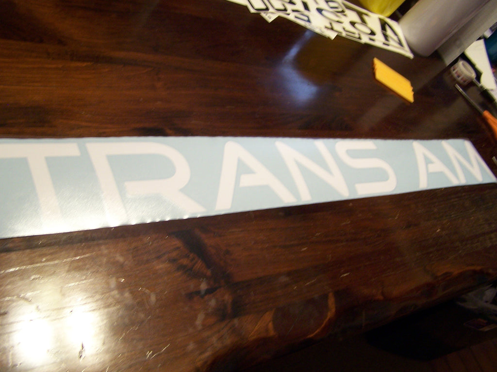 PONTIAC TRANS AM WINDSHIELD / WINDOW VINYL STICKER DECAL BANNER