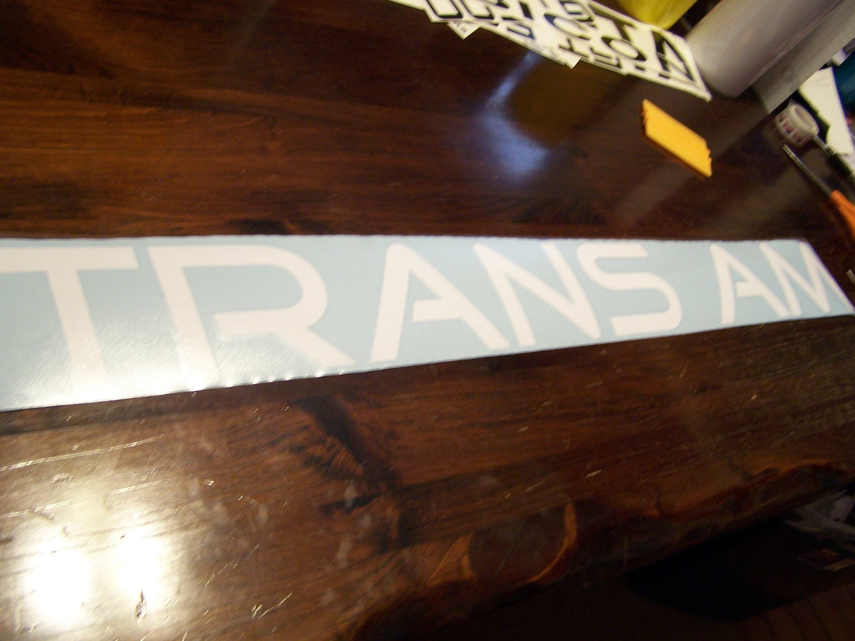 PONTIAC TRANS AM WINDSHIELD / WINDOW VINYL STICKER DECAL BANNER