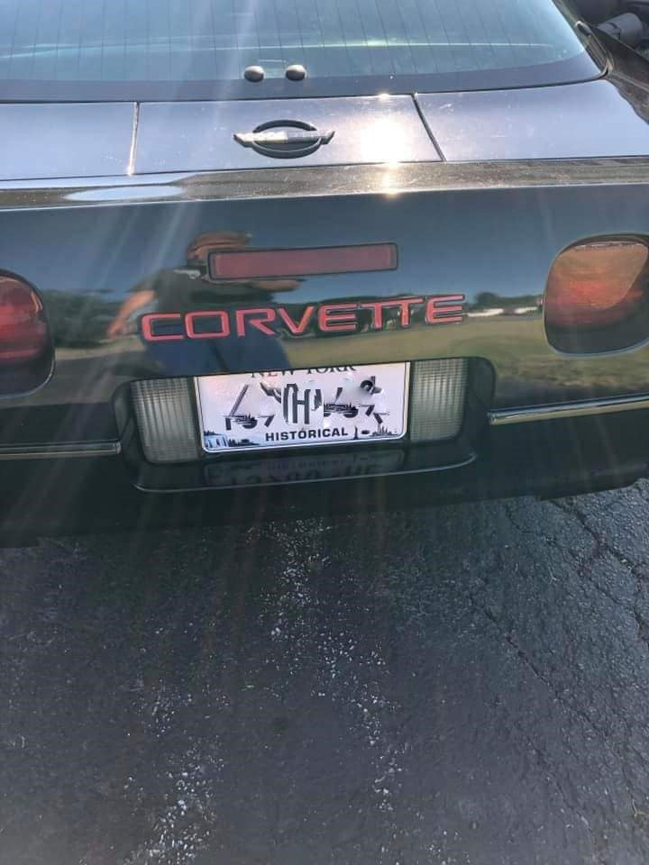 1991-1996 CORVETTE REAR BUMPER AND FRONT LICENSE PLATE LETTERS
