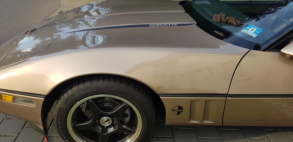 CORVETTE C4 HOOD STRIPE STRIPES DECAL SET OF 2 CUSTOMIZABLE