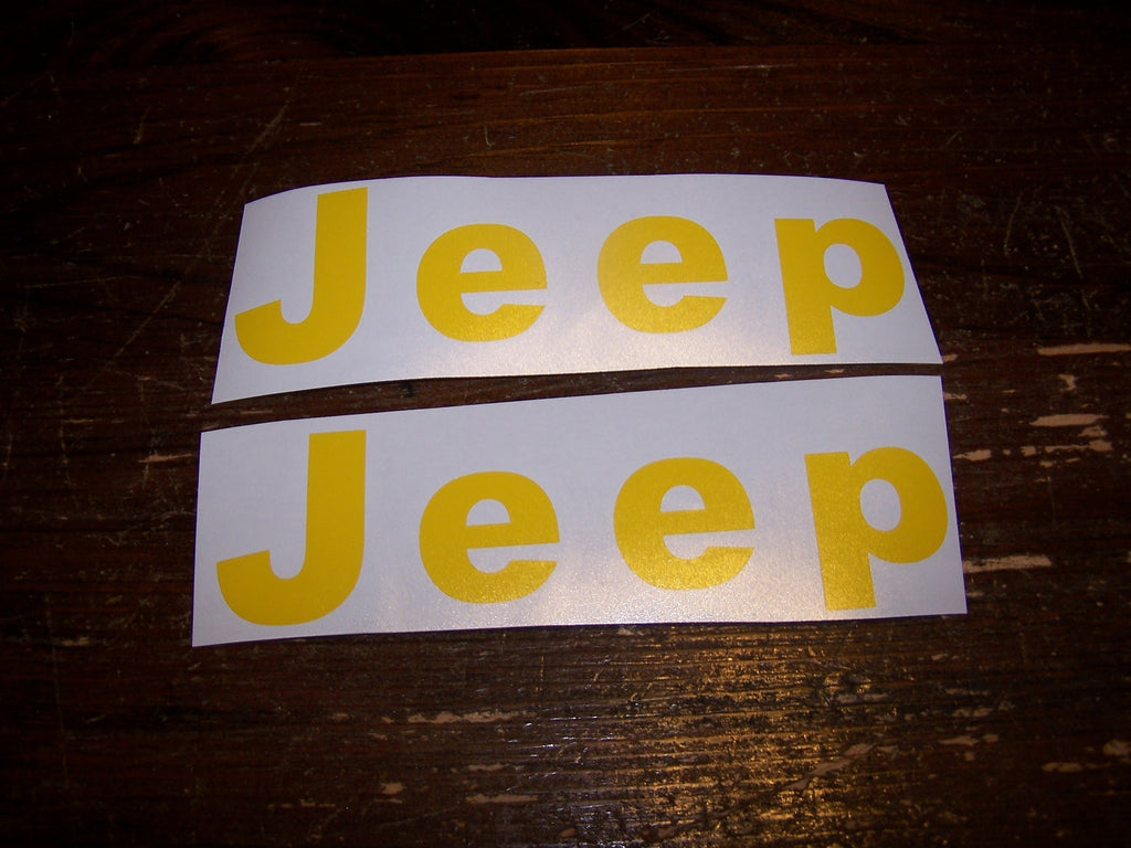JEEP FENDER DECAL SET OF 2 WRANGLER CJ YJ SCRAMBLER