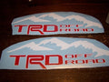 TRD OFF ROAD BEDSIDE / WINDOW STICKER VINYL DECAL SET OF 2