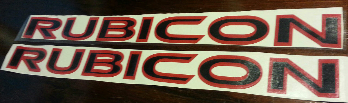 JEEP RUBICON 2 COLOR HOOD VINYL DECAL SET