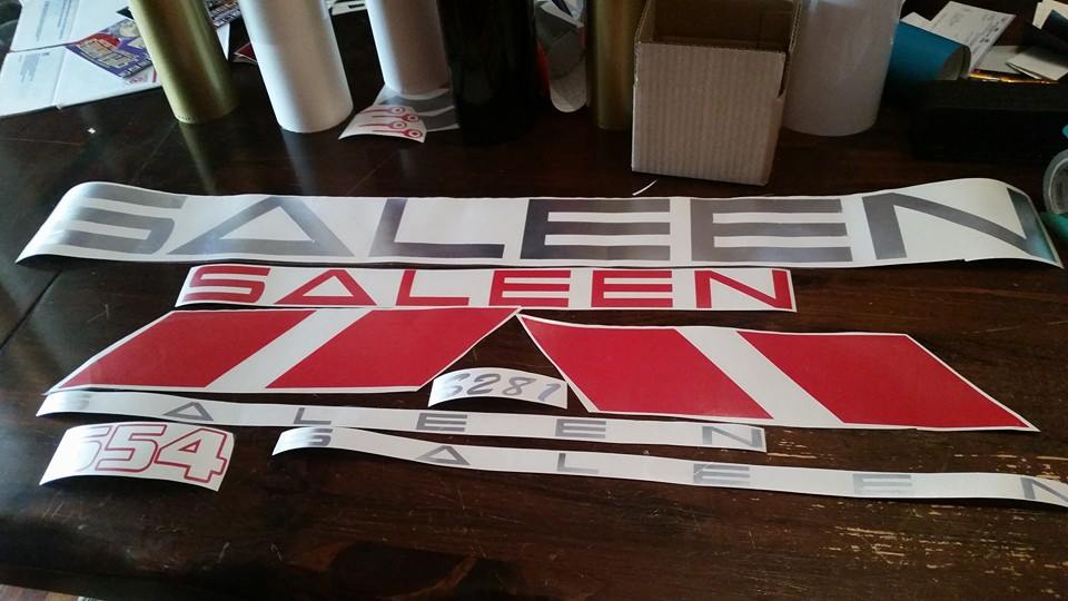 SALEEN MUSTANG VINYL DECAL KIT COMPLETE