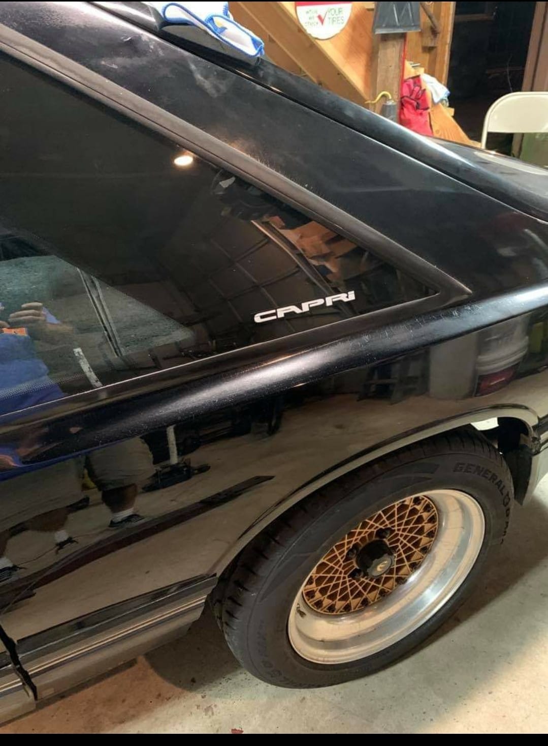 MERCURY CAPRI QUARTER WINDOW DECAL SET OF 2