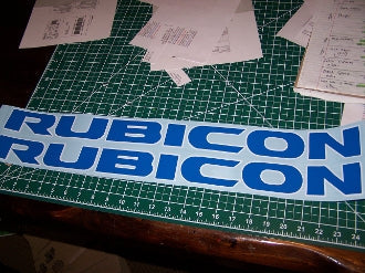 JEEP WRANGLER RUBICON JL JLU HOOD DECAL SET 2018 - 2025