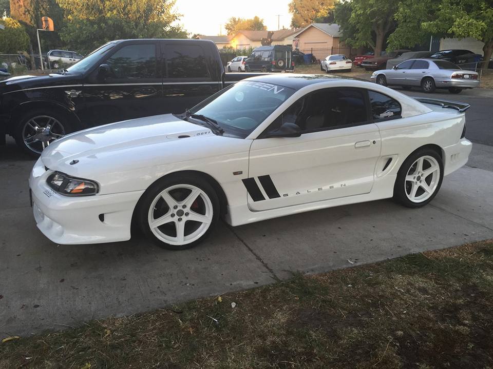 SALEEN MUSTANG WINDSHIELD & DOOR KIT WITH CEVRON STRIPES