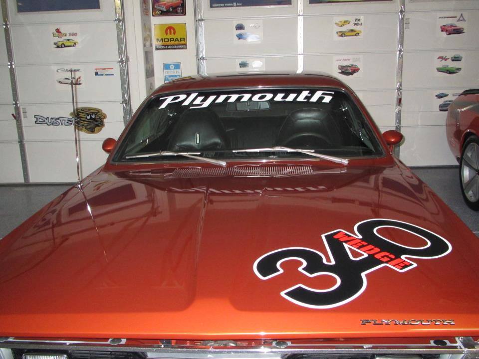 PLYMOUTH WINDSHIELD WINDOW VINYL DECAL STICKER CHOOSE COLOR & SIZE