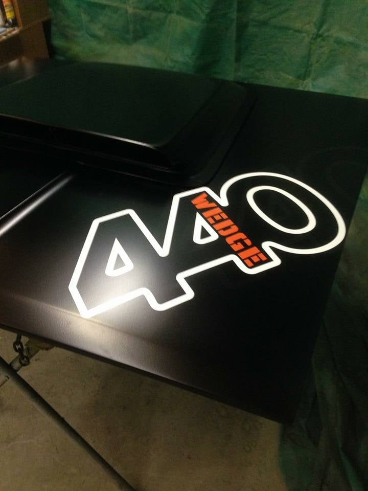 MOPAR 360 340 383 440 WEDGE HOOD DECAL STICKER