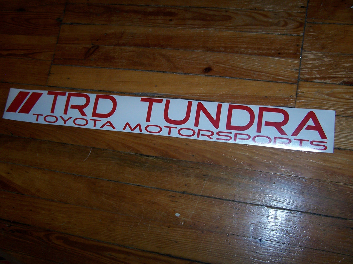 TRD TUNDRA WINDSHIELD VINYL DECAL STICKER BANNER