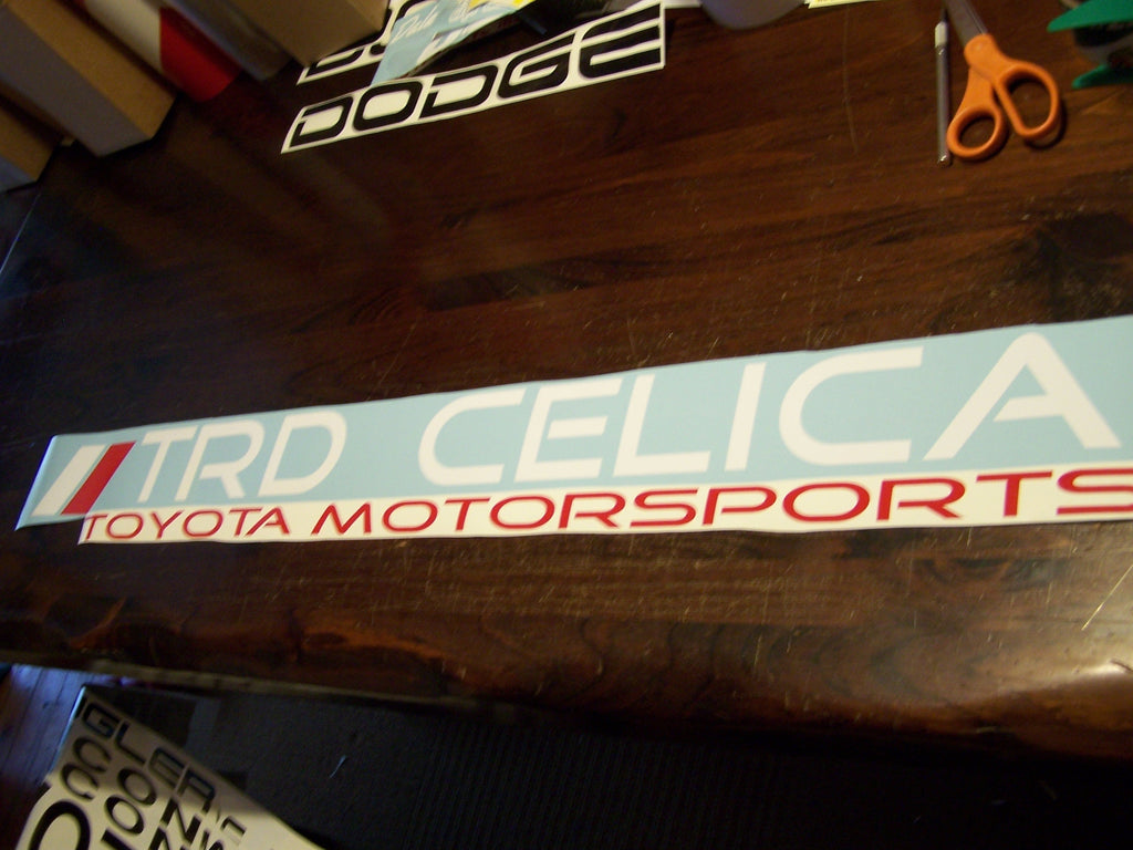 TRD CELICA WINDSHIELD VINYL DECAL STICKER BANNER