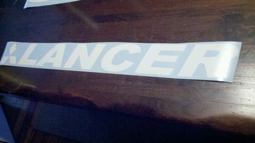 LANCER WINDSHIELD DECAL BANNER VINYL STICKER