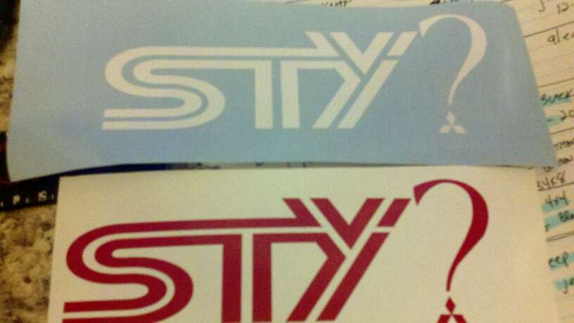 STY? MITSUBISHI VINYL DECAL STICKER
