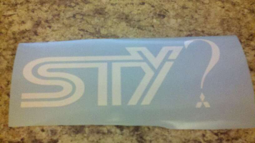 STY? MITSUBISHI VINYL DECAL STICKER