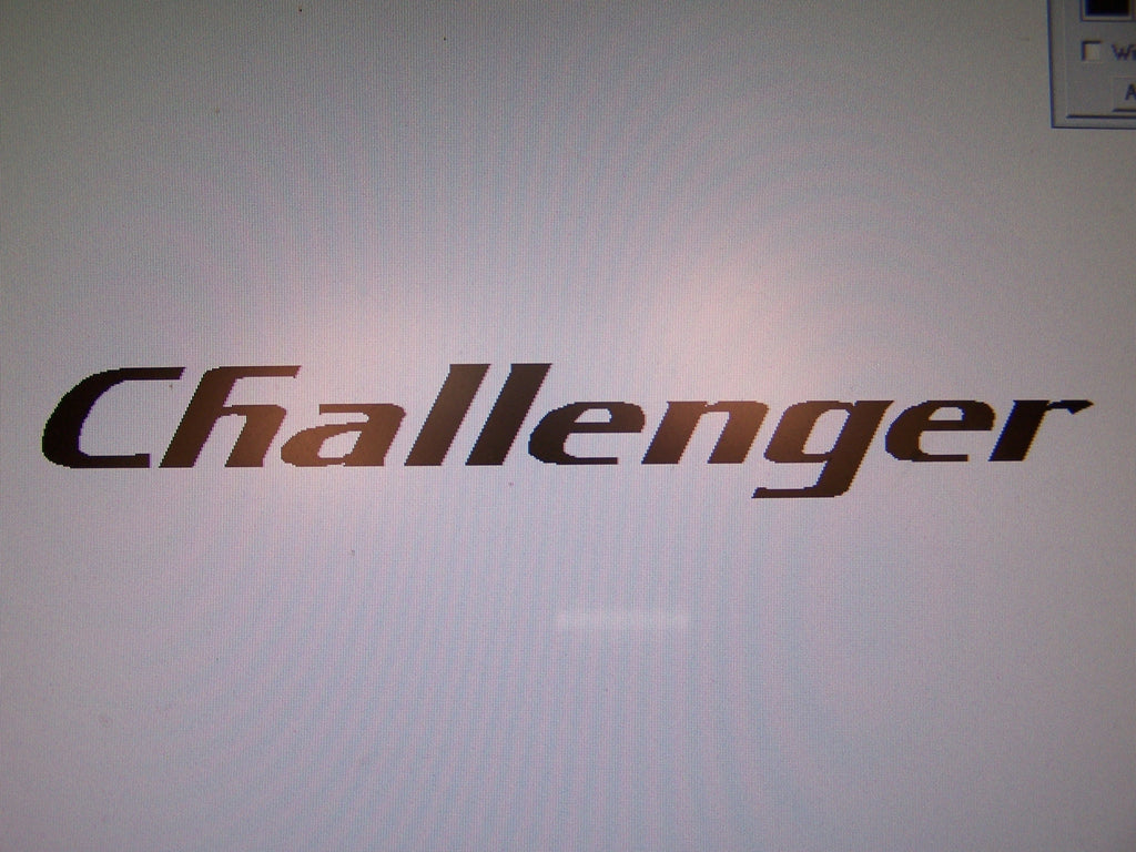 DODGE Challenger WINDSHIELD DECAL BANNER CHOOSE SIZE AND COLOR