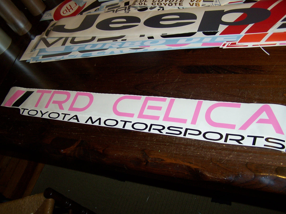 TRD CELICA WINDSHIELD VINYL DECAL STICKER BANNER
