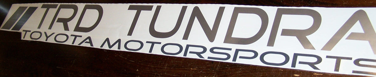 TRD TUNDRA WINDSHIELD VINYL DECAL STICKER BANNER