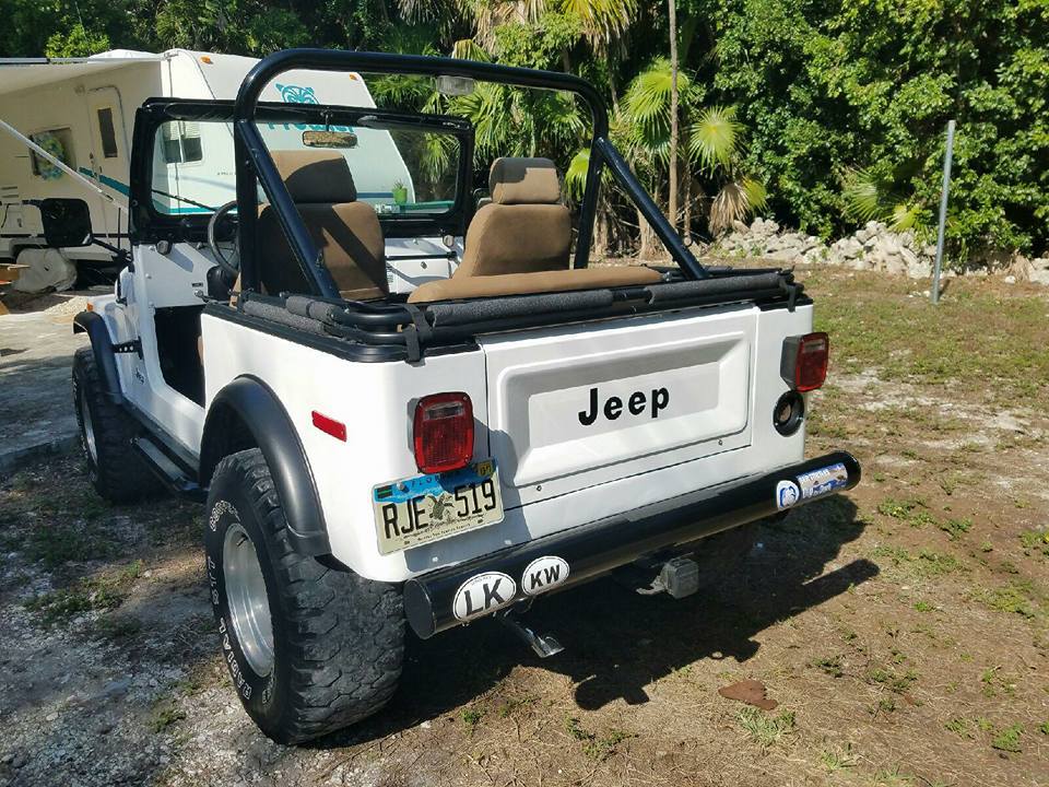 1975-86 JEEP CJ TAILGATE & FENDER VINYL DECAL KIT CJ7 SCRAMBLER