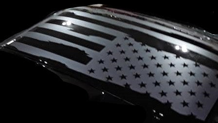CORVETTE C5 TARGA TOP AMERICAN FLAG VINYL DECAL 97-04
