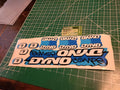 BMX DYNO COMPE DECAL SET 1986 1987 1988 THE BLUES