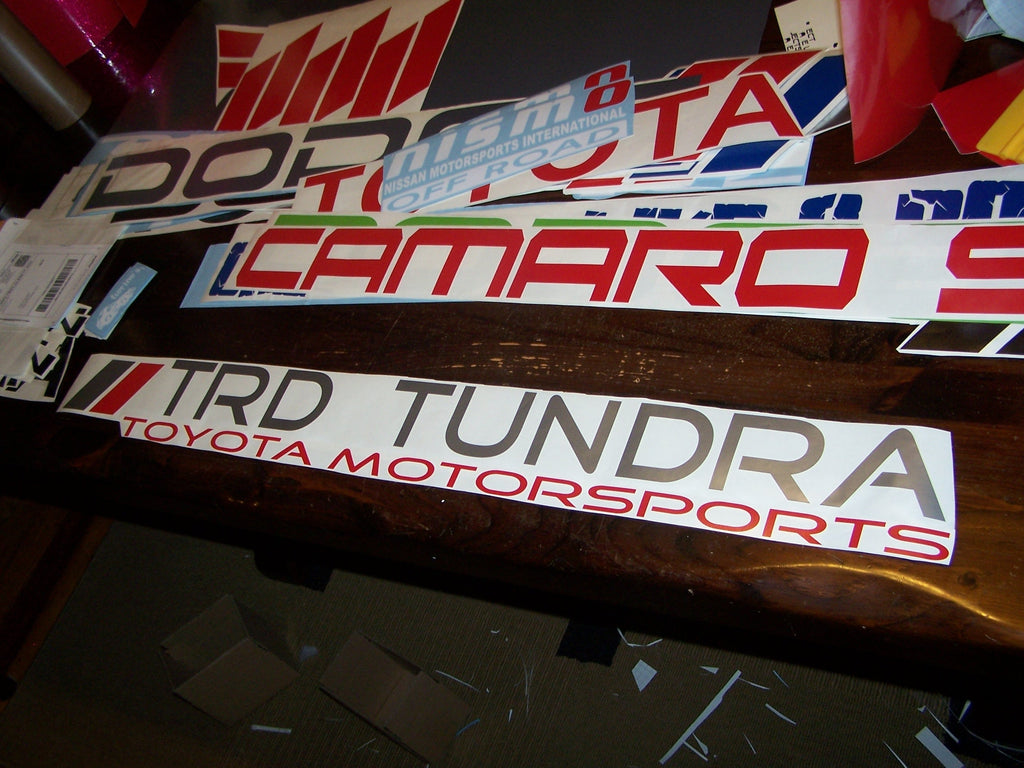 TRD TUNDRA WINDSHIELD VINYL DECAL STICKER BANNER