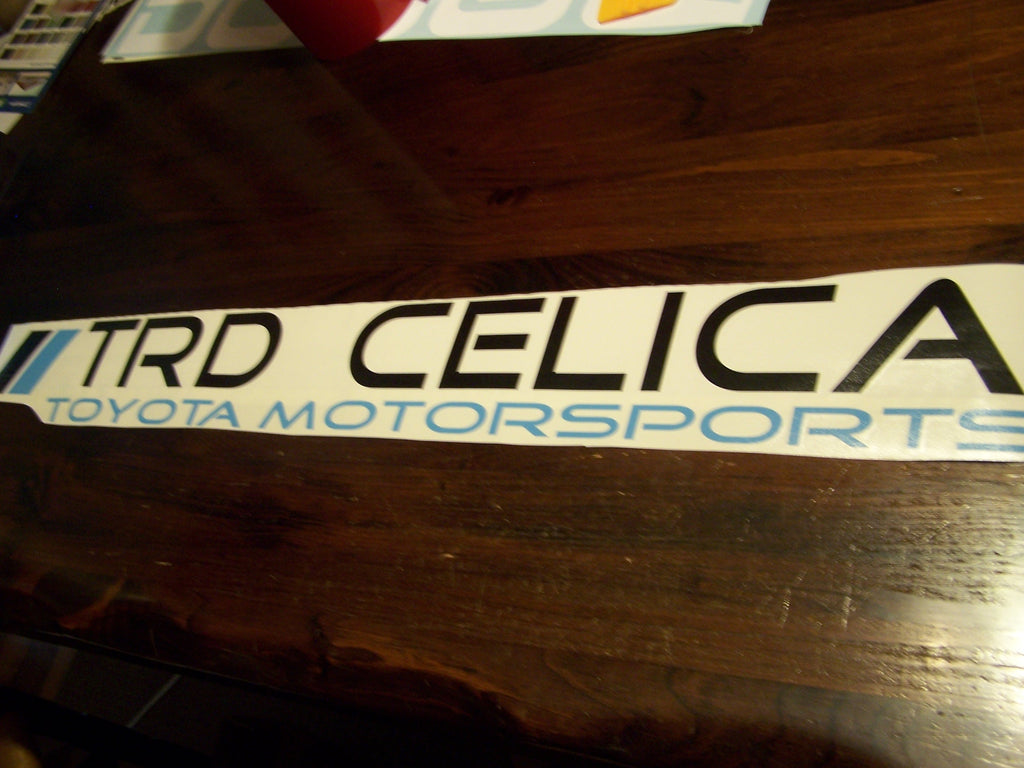 TRD CELICA WINDSHIELD VINYL DECAL STICKER BANNER