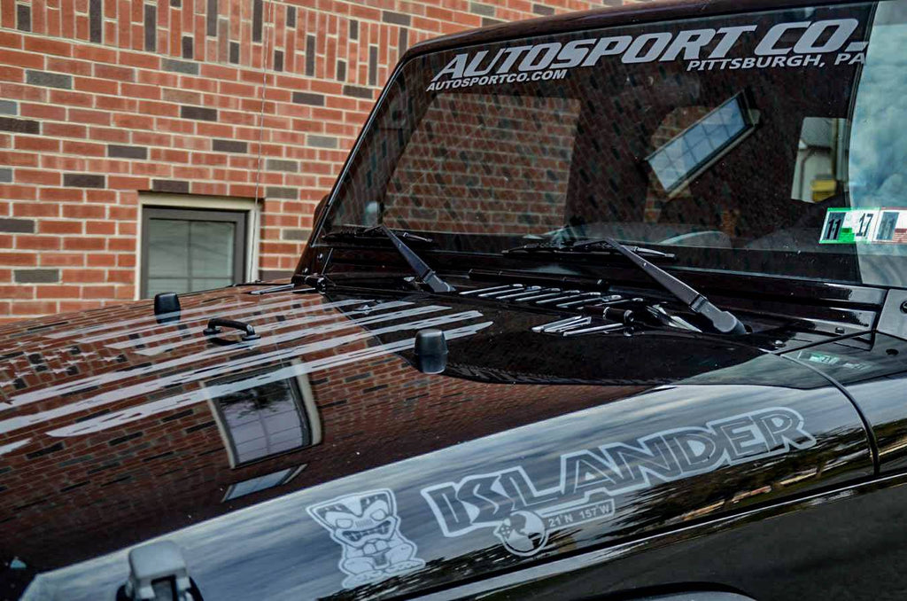 JEEP WRANGLER ISLANDER OFF ROAD HOOD DECAL SET