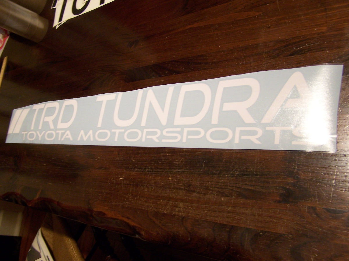 TRD TUNDRA WINDSHIELD VINYL DECAL STICKER BANNER