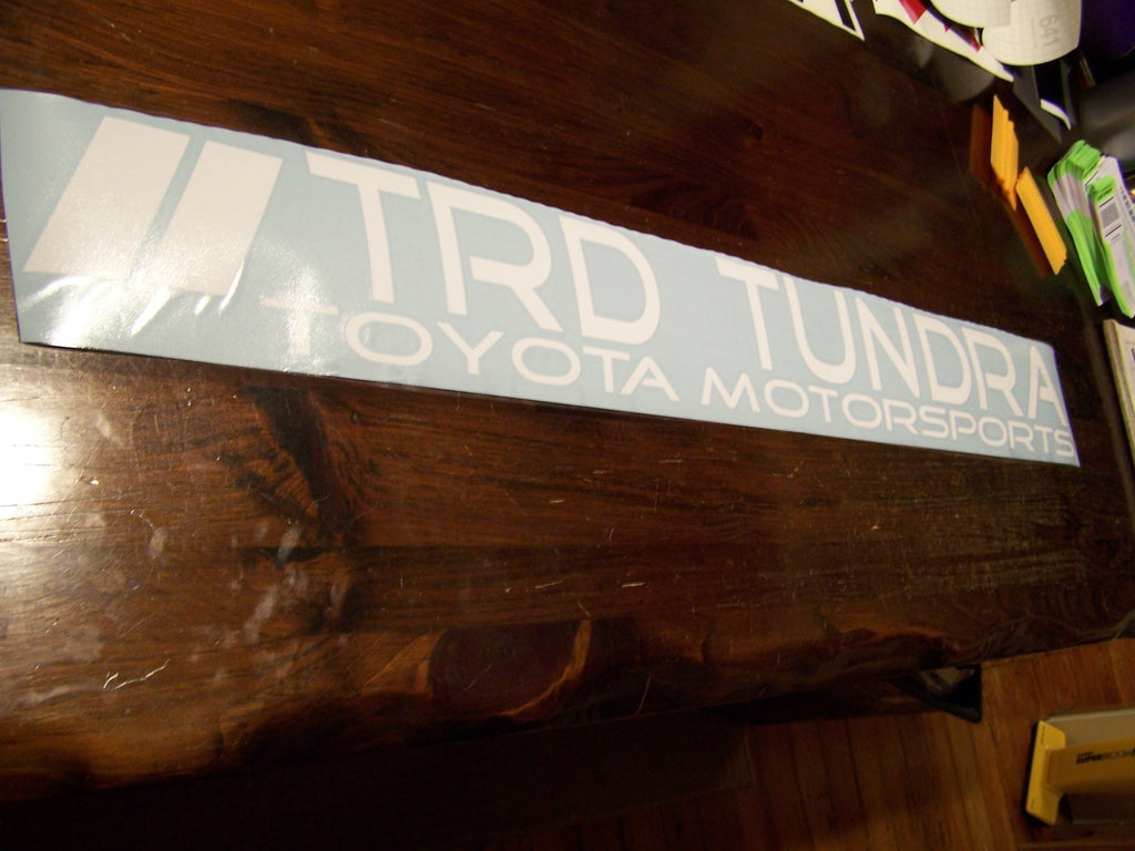 TRD TUNDRA WINDSHIELD VINYL DECAL STICKER BANNER