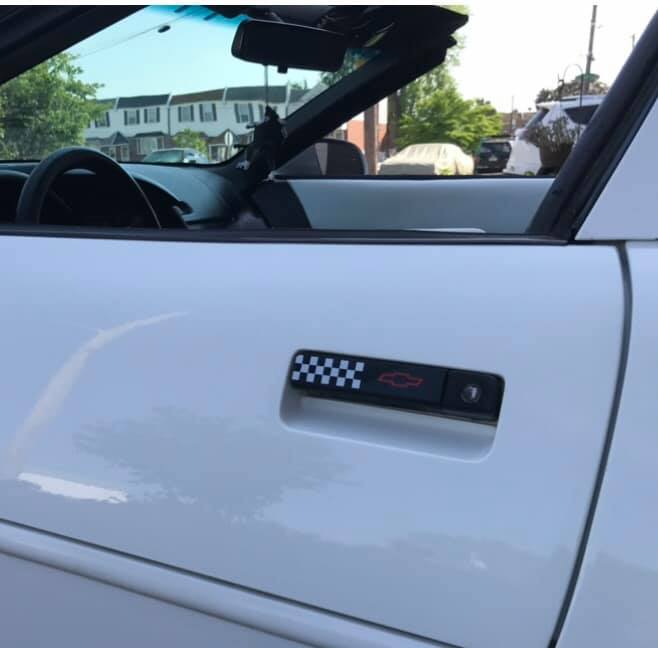 1991-1996 CORVETTE DOOR HANDLE OVERLAY DECALS