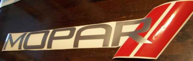 MOPAR WINDSHIELD DECAL STICKER BANNER CHOOSE SIZE AND 2 COLORS