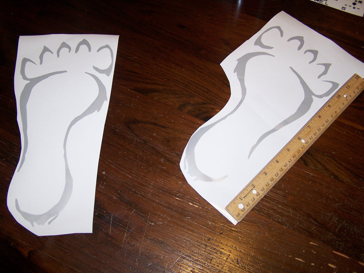 JEEP ARCTIC EDITION YETI FOOTPRINT DECAL SET FOR HOOD & FENDER