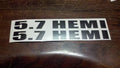 5.7 HEMI HOOD VALVE COVER HOOD VINYL DECALS STICKERS SET OF 2