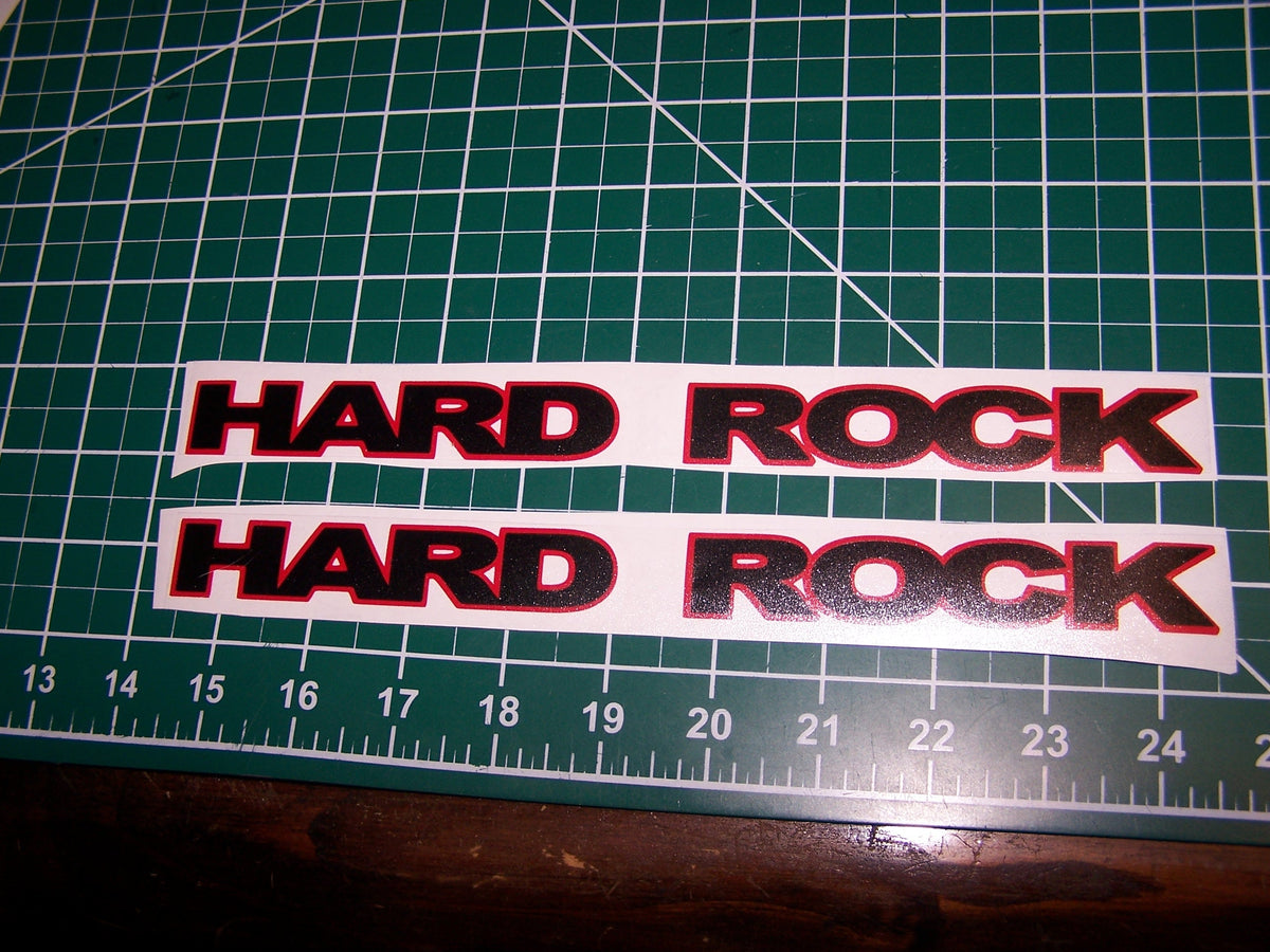 JEEP HARD ROCK WRANGLER JK UNLIMITED FENDER VINYL DECAL SET OF 2