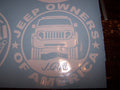 JEEP OWNERS OF AMERICA MEMBERS LIBERTY KK VINYL DECAL STICKER