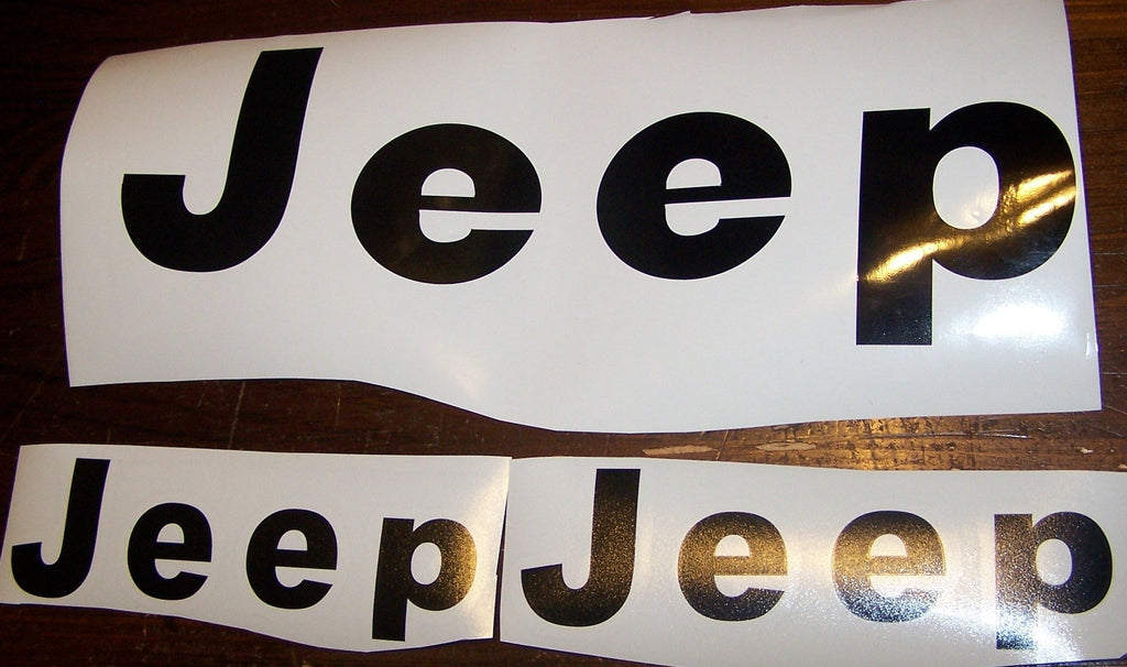 1975-86 JEEP CJ TAILGATE & FENDER VINYL DECAL KIT CJ7 SCRAMBLER