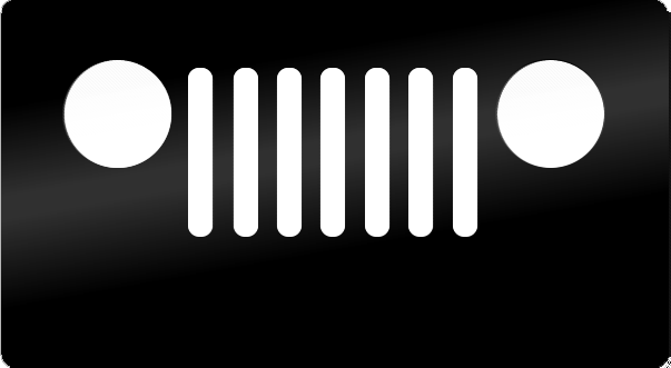JEEP WRANGLER GRILL VINYL STICKER DECAL TJ JK