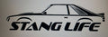 STANG LIFE WINDOW BANNER STICKER DECAL 79-86 FOX BODY