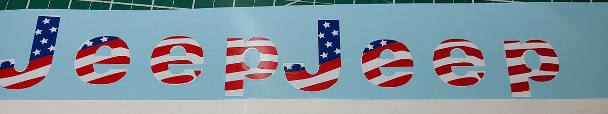 1975-86 JEEP CJ FENDER FLAG DECAL KIT CJ7 CJ8 SCRAMBLER