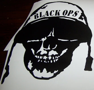 BLACK OPS SKULL VINYL DECAL STICKER