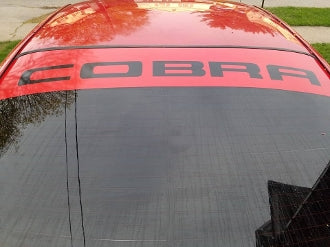 MUSTANG COBRA WINDSHIELD WINDOW DECAL BANNER TERMINATOR