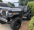 JEEP RENEGADE HOOD DECALS CJ SCRAMBLER CJ5 CJ7 CJ8