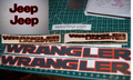 JEEP WRANGLER HOOD & FENDER DECAL SET UNLIMITED JLU CHOOSE COLOR