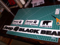 JEEP WRANGLER BLACK BEAR JK UNLIMITED VINYL DECAL SET