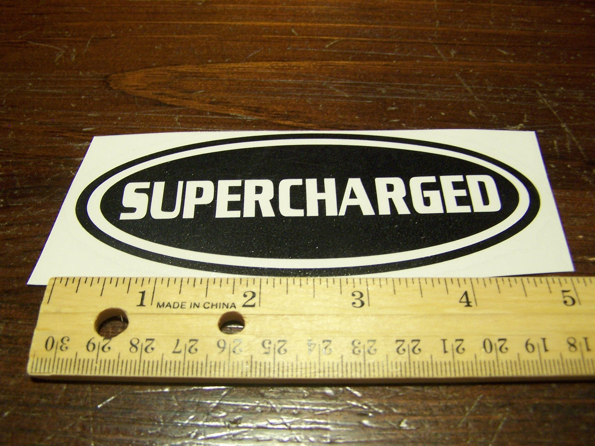 FORD SUPERCHARGED OVAL DECAL