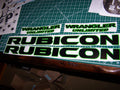 JEEP WRANGLER UNLIMITED RUBICON HOOD & FENDER DECAL SET 2 COLORS JK JKU