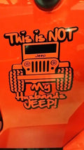 NOT MY HUSBANDS JEEP VINYL DECAL STICKER