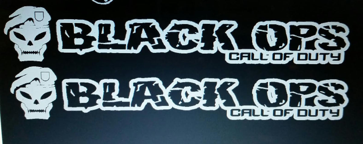 JEEP BLACK OPS WRANGLER OFF ROAD HOOD DECAL SET CALL OF DUTY