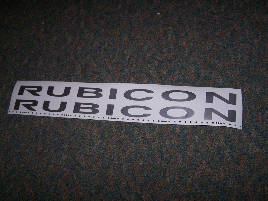 JEEP RUBICON WRANGLER HOOD DECAL SET
