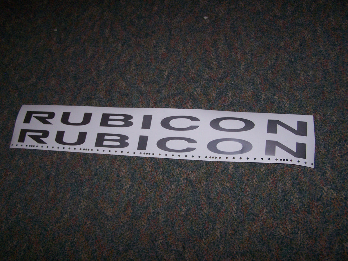 JEEP RUBICON WRANGLER HOOD DECAL SET